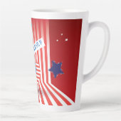 4. Juli American USA Flag Heart Flag Fireworks Milchtasse (Rechts)