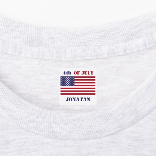 4. Juli American USA Flag Patriotic Etiketten (Befestigt)