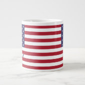 4. Juli American USA Flag Patriotic Jumbo-Tasse (Vorderseite)