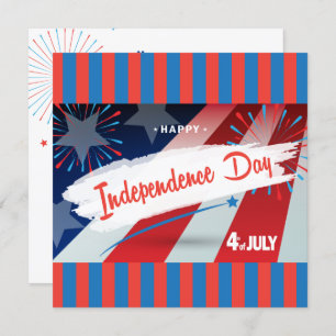 4. Juli American USA Flag Personalize Einladung