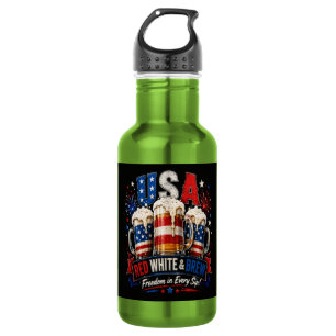 4. Juli Amerika 250. Edelstahlflasche