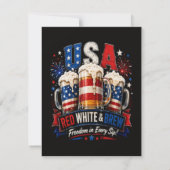 4. Juli Amerika 250. Einladung (Rückseite)