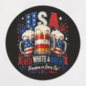 4. Juli Amerika 250. Etiketten (Design 2)