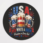 4. Juli Amerika 250. Etiketten (Design 1)
