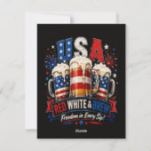 4. Juli Amerika 250. Feiertagskarte (Rückseite)