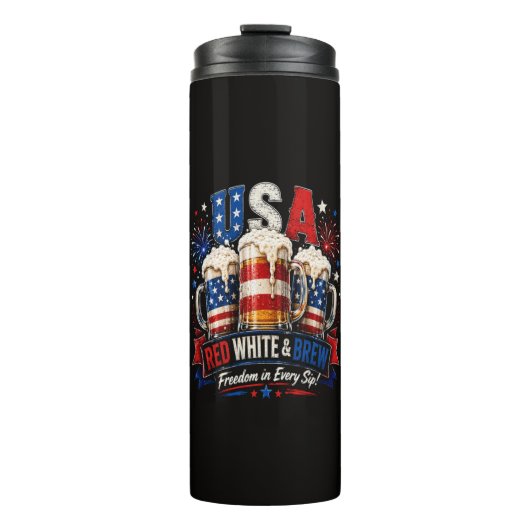 4. Juli Amerika 250. Thermosbecher (Vorderseite)