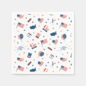 4. Juli Amerika Paper Napkin Serviette (Vorderseite)