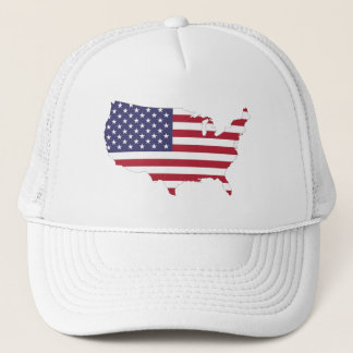 4. Juli Amerika Shaped Trucker Hat Truckerkappe