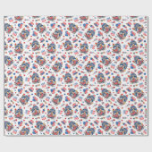 4. Juli Amerika Unabhängigkeit Frau Gnome Geschenkpapier (Flach)