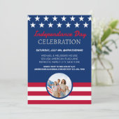 4. Juli Amerika - Unabhängigkeitstag - Party Einladung (Stehend Vorderseite)