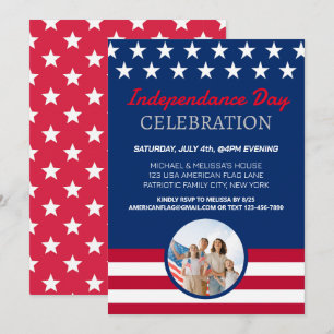 4. Juli Amerika - Unabhängigkeitstag - Party Einladung