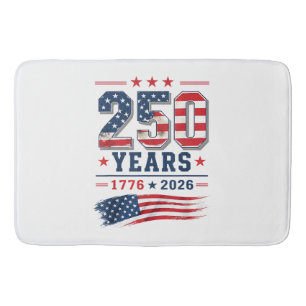 4. Juli Amerika US-Flagge Patriotisch 250. Jubiläu Badematte