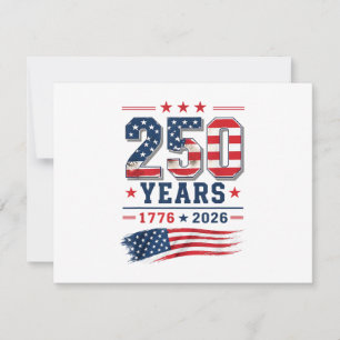 4. Juli Amerika US-Flagge Patriotisch 250. Jubiläu Einladung
