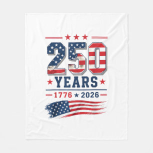4. Juli Amerika US-Flagge Patriotisch 250. Jubiläu Fleecedecke