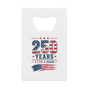 4. Juli Amerika US-Flagge Patriotisch 250. Jubiläu Geldbeutel Flaschenöffner