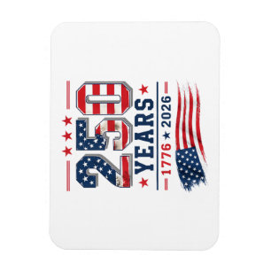 4. Juli Amerika US-Flagge Patriotisch 250. Jubiläu Magnet