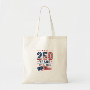 4. Juli Amerika US-Flagge Patriotisch 250. Jubiläu Tragetasche