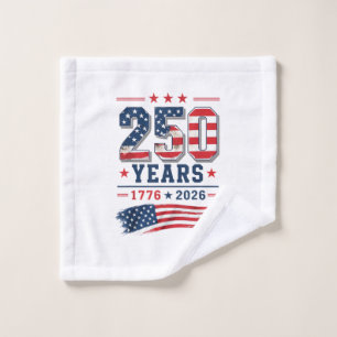 4. Juli Amerika US-Flagge Patriotisch 250. Jubiläu Waschlappen