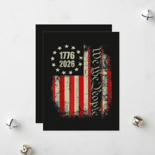 4. Juli Amerika US-Flagge Patriotisch Feiertagskarte