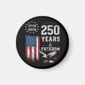 4. Juli Amerika US-Flagge Patriotisch Magnet (Vorne)