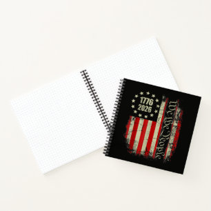 4. Juli Amerika US-Flagge Patriotisch Notizblock