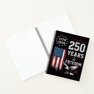 4. Juli Amerika US-Flagge Patriotisch Notizblock