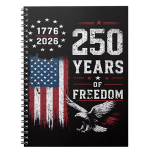 4. Juli Amerika US-Flagge Patriotisch Notizblock
