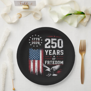 4. Juli Amerika US-Flagge Patriotisch Pappteller