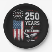 4. Juli Amerika US-Flagge Patriotisch Pappteller (Vorderseite)