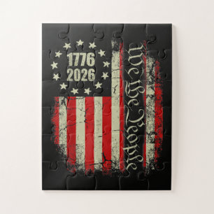 4. Juli Amerika US-Flagge Patriotisch Puzzle
