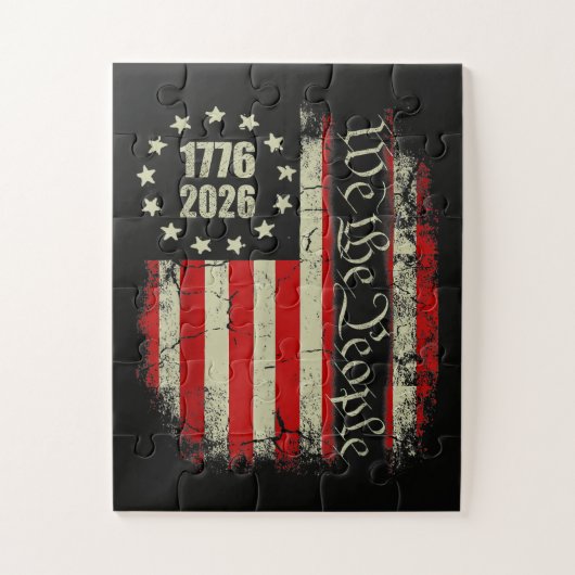 4. Juli Amerika US-Flagge Patriotisch Puzzle (Vertikal)