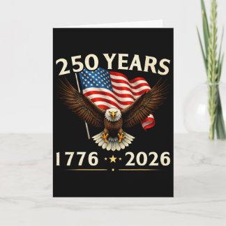 4. Juli Amerika Us Patriotischer Adler 250 Jahrest Karte