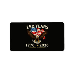 4. Juli Amerika US Patriotischer Adler Adressaufkleber