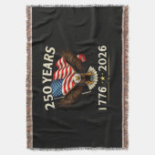 4. Juli Amerika US Patriotischer Adler  Decke (Vorderseite Vertikal)