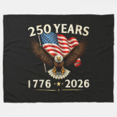 4. Juli Amerika US Patriotischer Adler  Fleecedecke (Vorderseite (Horizontal))