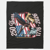 4. Juli Amerika US Patriotischer Adler Fleecedecke (Vorderseite)