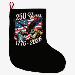 4. Juli Amerika US Patriotischer Adler Großer Weihnachtsstrumpf
