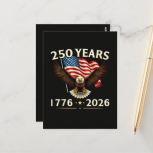 4. Juli Amerika US Patriotischer Adler  Postkarte