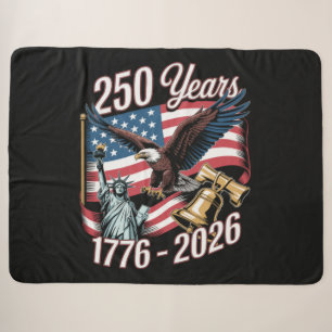 4. Juli Amerika US Patriotischer Adler Sherpadecke