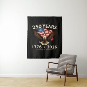 4. Juli Amerika US Patriotischer Adler Wandteppich
