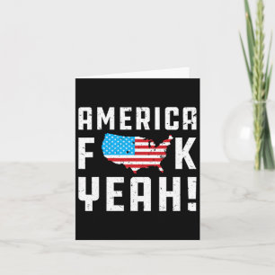 4. Juli Amerika Yeah Lustiges Geschenk Karte