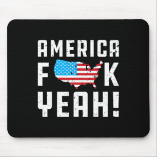 4. Juli Amerika Yeah Lustiges Geschenk Mousepad