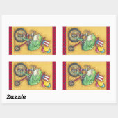 4. JULI AMERIKANA FROG STICKER Retangle, Sheet (Blatt)