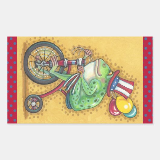 4. JULI AMERIKANA FROG STICKER Retangle, Sheet (Vorderseite)