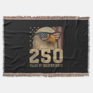 4. Juli Amerikanische Flagge Adler Vintage 250 Jah Decke