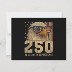 4. Juli Amerikanische Flagge Adler Vintage 250 Jah Einladung