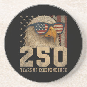 4. Juli Amerikanische Flagge Adler Vintage 250 Jah Getränkeuntersetzer