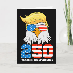 4. Juli Amerikanische Flagge Adler Vintage 250 Jah Karte