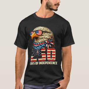 4. Juli Amerikanische Flagge Adler Vintage 250 Jah T-Shirt