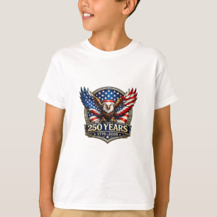4. Juli Amerikanische Flagge Adler Vintage 250 Jah T-Shirt